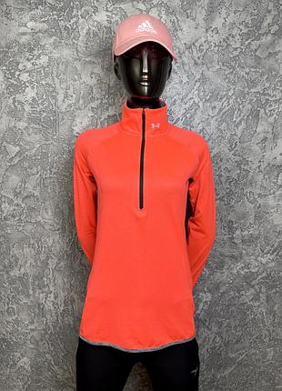 Under armour run heatgear кофта лонгслив xs размер женская беговая яркая