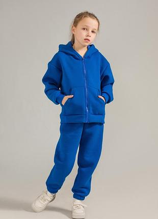 Кофта для девочек мальта 24/д597/1-14 140 см. синяя