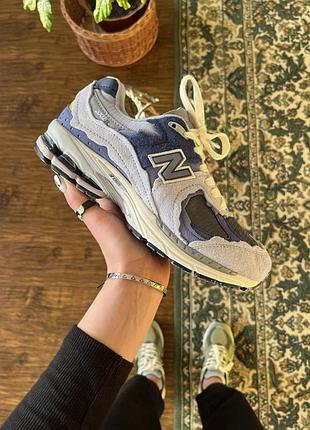 Кроссовки мужские, кроссовки женские, 1в1 люкс качество, кожа, new balance 2002r light blue, sky-nbl-0095