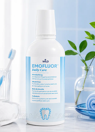 Ополіскувач для порожнини рота dr. wild emofluor daily care щоденний догляд 500 мл