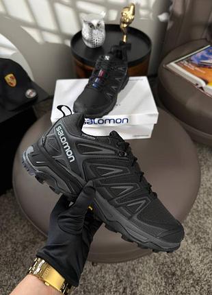 Мужские кроссовки salomon speedcross pro thinsulate black grey white
