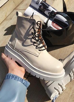 Кроссовки мужские, кроссовки женские, 1в1 люкс качество, кожа, no brand, beige, art 017, sky-nbr-0017