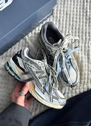 Кроссовки женские new balance 1906a double lacas silver/grey/black