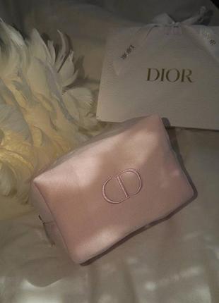Косметичка dior диор рожева