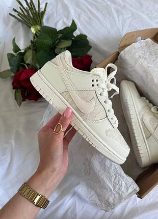 Стильные женские кроссовки nike sb dunk low wmns lace pack - regal beige