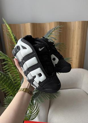 Кросівки чоловічі nike air more uptempo low black photon dust
