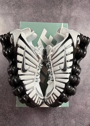 Стильные кроссовки nike shox tl black white