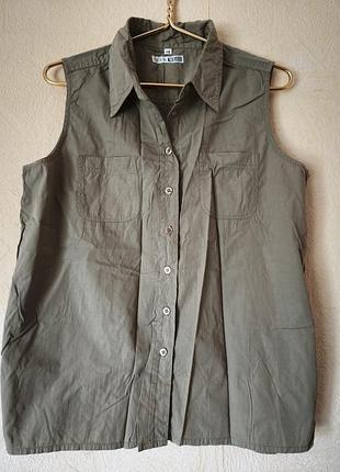 Рубашка женская без рукавов 100% cotton