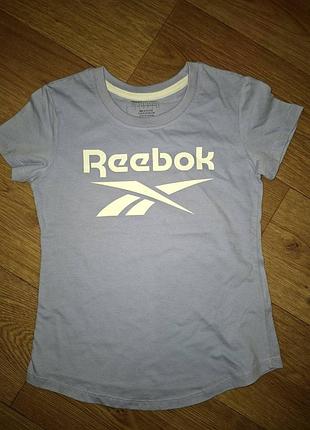 Новая детская футболка 134-140 на 8-10 лет reebok оригинал для девочки хлопок сиреневый