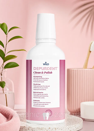 Ополіскувач для порожнини рота dr. wild depurdent clean & polish очищення та полірування 500 мл