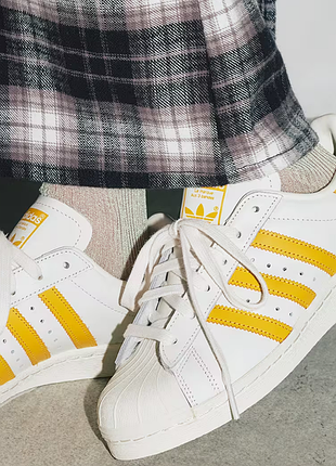 Adidas superstar 82 «white yellow’ оригинальные кроссовки
