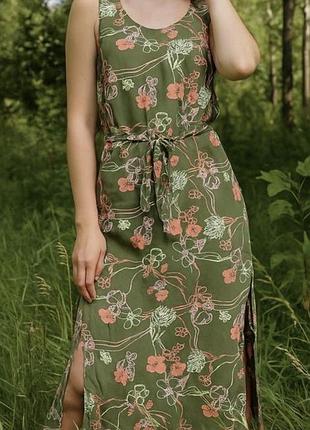 Сукня 👗 міді в квіти