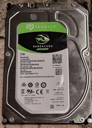 72% (без бэдов) hdd 3.5 2 тб seagate barracuda compute 7200 168/175 жесткий диск st2000dm008-2fr102 сигейт