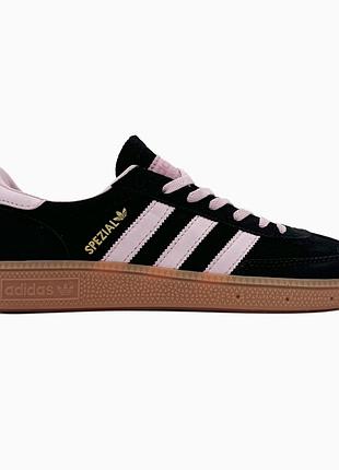 Кросівки чоловічі, кросівки жіночі, 1в1 люкс якість, шкіра, adidas spezial black/pink/gum, sky-adi-0444