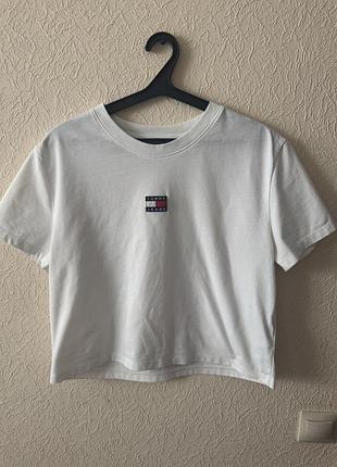 Укорочена футболка tommy jeans (l)