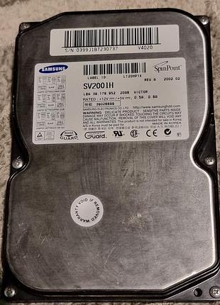 Ide 89% hdd 3.5 20 гб samsung spinpoint 5400 27.3/26 жесткий диск sv2001h самсунг ata pata