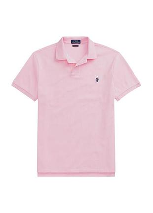Розовая футболка поло от ralph lauren