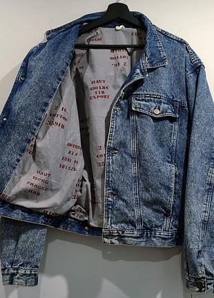 Vintage винтажная утепленная джинсовая куртка джинсовка пиджак lee cooper