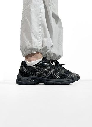 Кросівки чоловічі, кросівки жіночі, 1в1 люкс якість, шкіра, asics gel-1130 triple black, sky-asc-0059