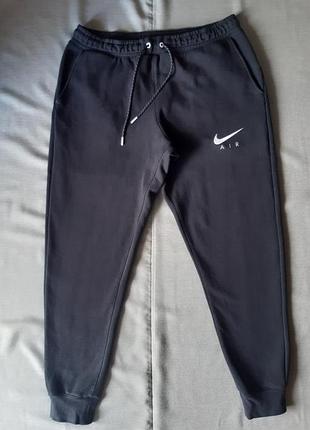 Утеплённые спортивные штаны на манжетах nike air fleece 200107