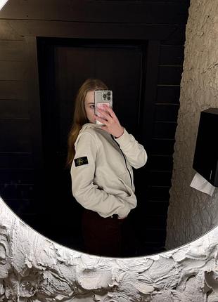 Stone island junior zip hoodie