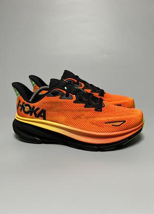 Кросівки для комфортної ходьби бігу тренувань sample hoka one one clifton 9 оригінал