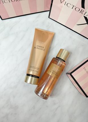 Мист + лосьон для тела «amber romance». victoria’s secret. оригинал 🇺🇸