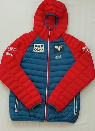 Куртка чоловіча jack wolfskin синя, червона