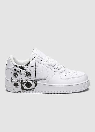 Кроссовки мужские nike air force 1 low х comme des garçons supreme white