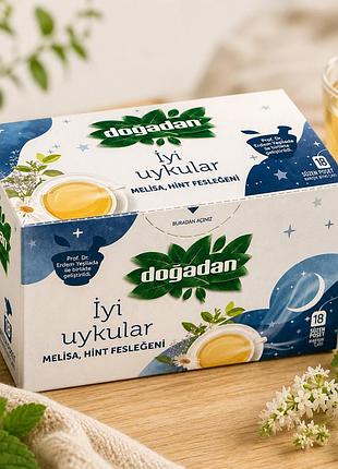 Травяной чай do| adan | yi uykular с мелиссой и базиликом, 18 пакетиков