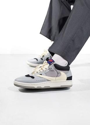 Кроссовки мужские, кроссовки женские, 1в1 люкс качество, кожа, nike mac attack beige/white/blue, sky-nik-0433