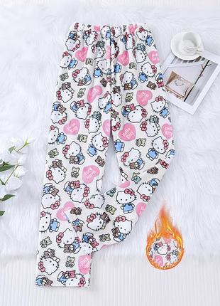Штани hello kitty піжамні штани hello kitty пижама hello kitty