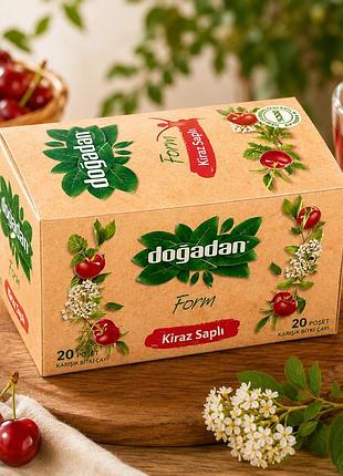 Травяной чай do| adan form kiraz saplı с плодовоножками черешни, 20 пакетиков