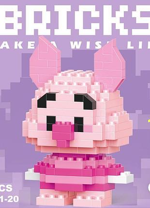 Конструктор пятачок, конструктор bricks piglet