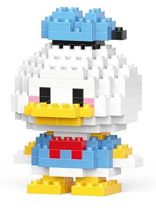 Конструктор дональд дак блакитний 150 деталей 6,6 см donald duck