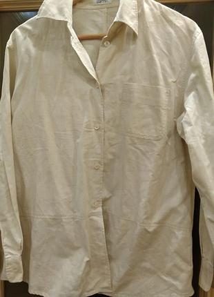 Esprit. летняя сорочка молочного цвета (size l)