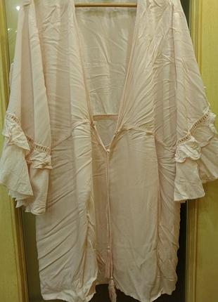 Платье индия (big size 3xl) нежно-розовое