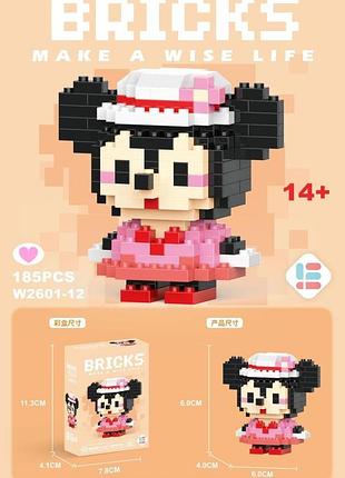 Конструктор мини маус, конструктор bricks minnie mouse 2