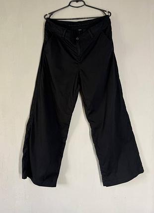 Стильні чорні широкі штани american eagle (розмір us 12 / l-xl)