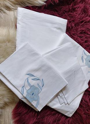 💙🌸🩵 шикарна біла  постіль білизна  німецької якості