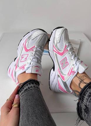 Кроссовки женские new balance 530 white/pink