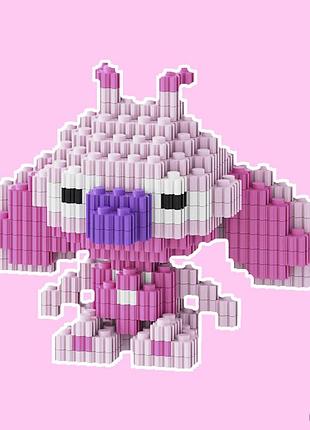 Конструктор енджел, конструктор bricks angel stitch, рожевий стіч, конструктор bricks angel stitch