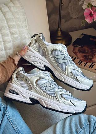 Стильные женские кроссовки new balance 530 silver grey