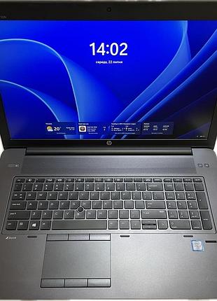 Ноутбук hp zbook 17 g3/i7-6820hq/16gb ram/512gb ssd/nvidia quadro m3000m 4gb