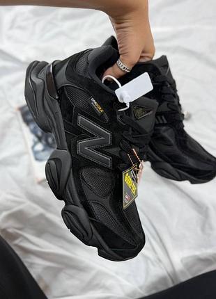 Чоловічі кросівки new balance 9060 black gore tex cordura термо