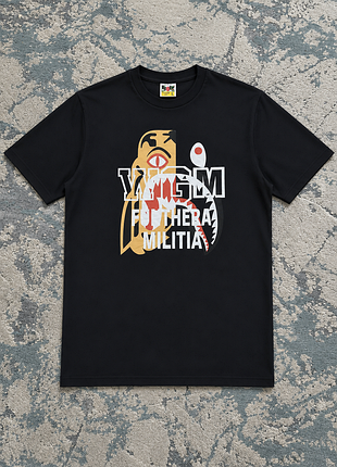 Новая футболка bape (a bathing ape) tiger shark tee - размер m (сип-пакет)