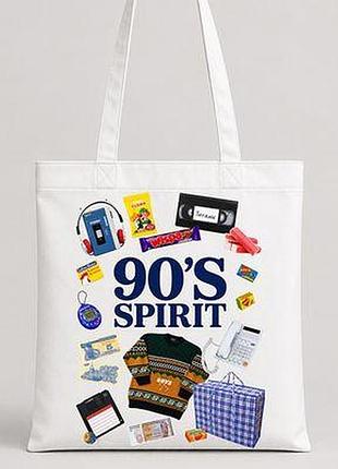 Еко сумка market color (шопер) 90's spirit