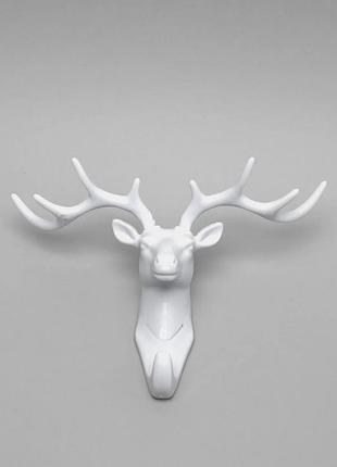 Держатель настенный для ключей олень white