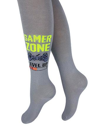 Детские колготки. gamer zone. krokus серый, 116-122 / 6-8 лет