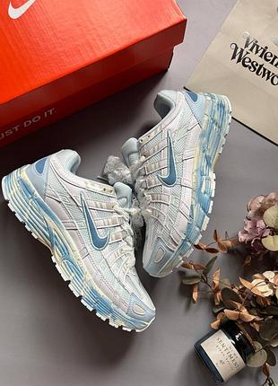 Стильные женские кроссовки nike p-6000 rideliner custom blue